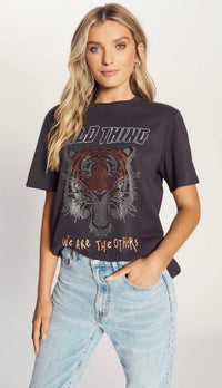 The Relaxed Black Wild Tiger Tee