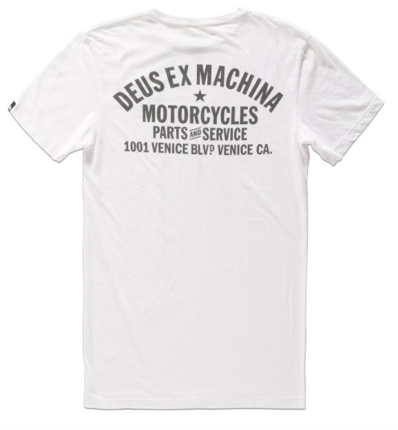 Deus Ex Machina Venice Address Tee (White)