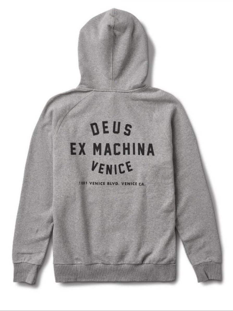 Deus Ex Machina Venice Address Hoodie Grey – The Rock Box Store