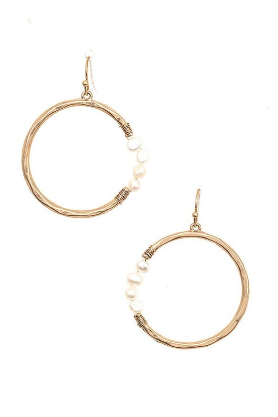 FME184 Circle Pearl Gold