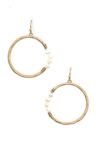 FME184 Circle Pearl Gold