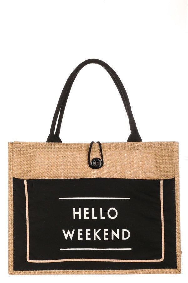 Bag021 Hello Weekend Bag