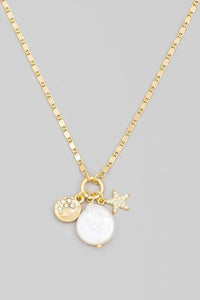 FMN148 Charm Necklace Gold