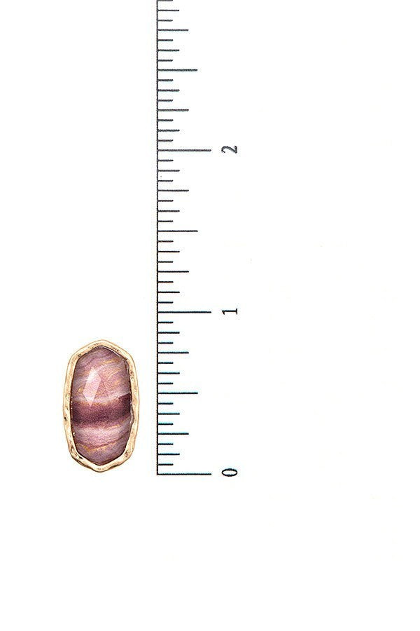 UBS027 Big Oval Studs Multi