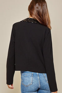 Celebration Sequin Jacket Black