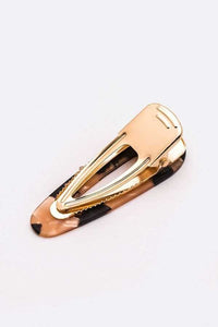 HA022 Acrylic Clip Ivory Gold