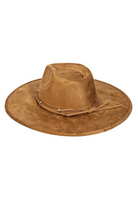 UBH031 Suedette Hat Tan