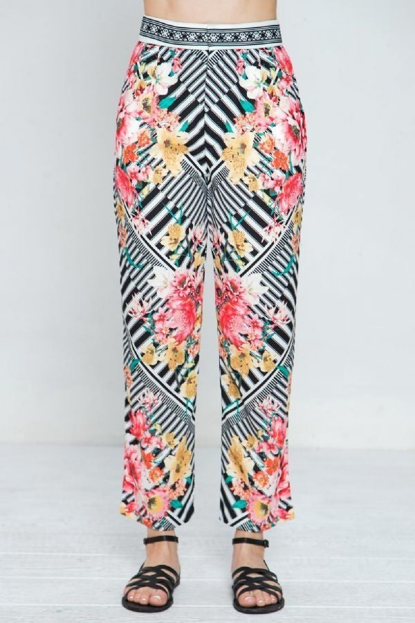 Hola Maria Mixed Print Pant