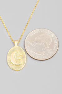 FMN136 Oval Moon Brass Silver