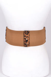 Stretch Tie Belt Cheetah