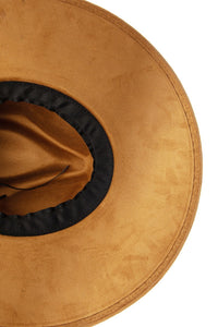 UBH031 Suedette Hat Tan