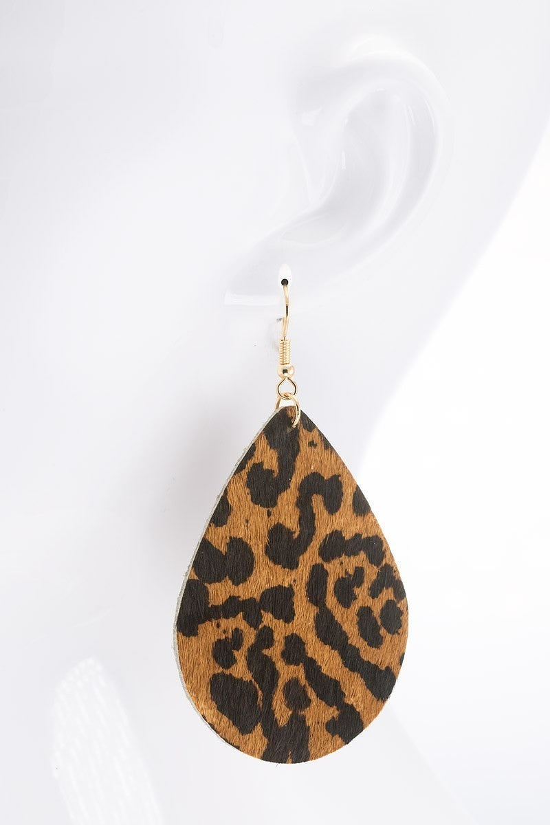 FME265 Leather Tear Drop Speckled Spot