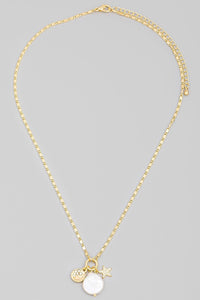 FMN148 Charm Necklace Gold
