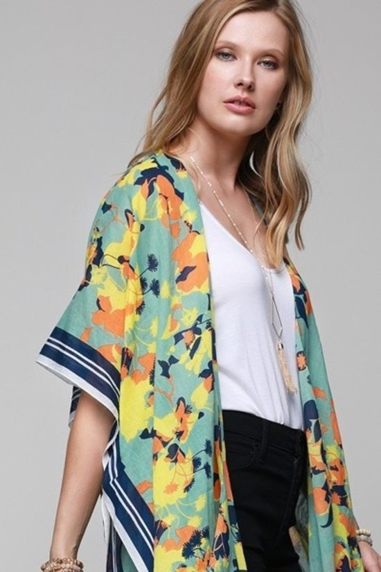 Spring Time Daffodil Kimono