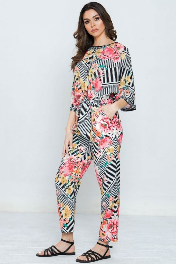 Hola Maria Mixed Print Pant