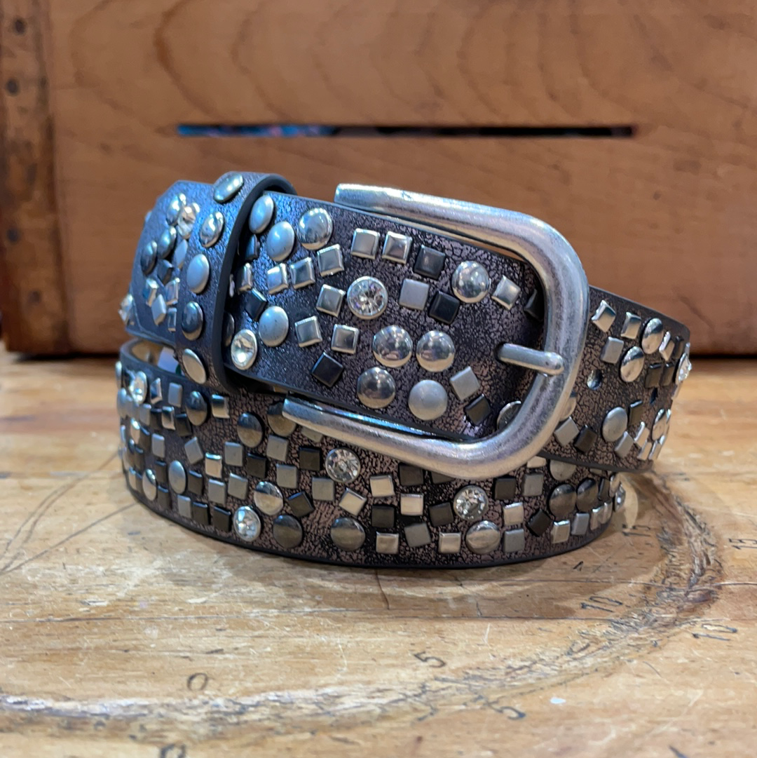 Multi Studded Belt Gunmetal