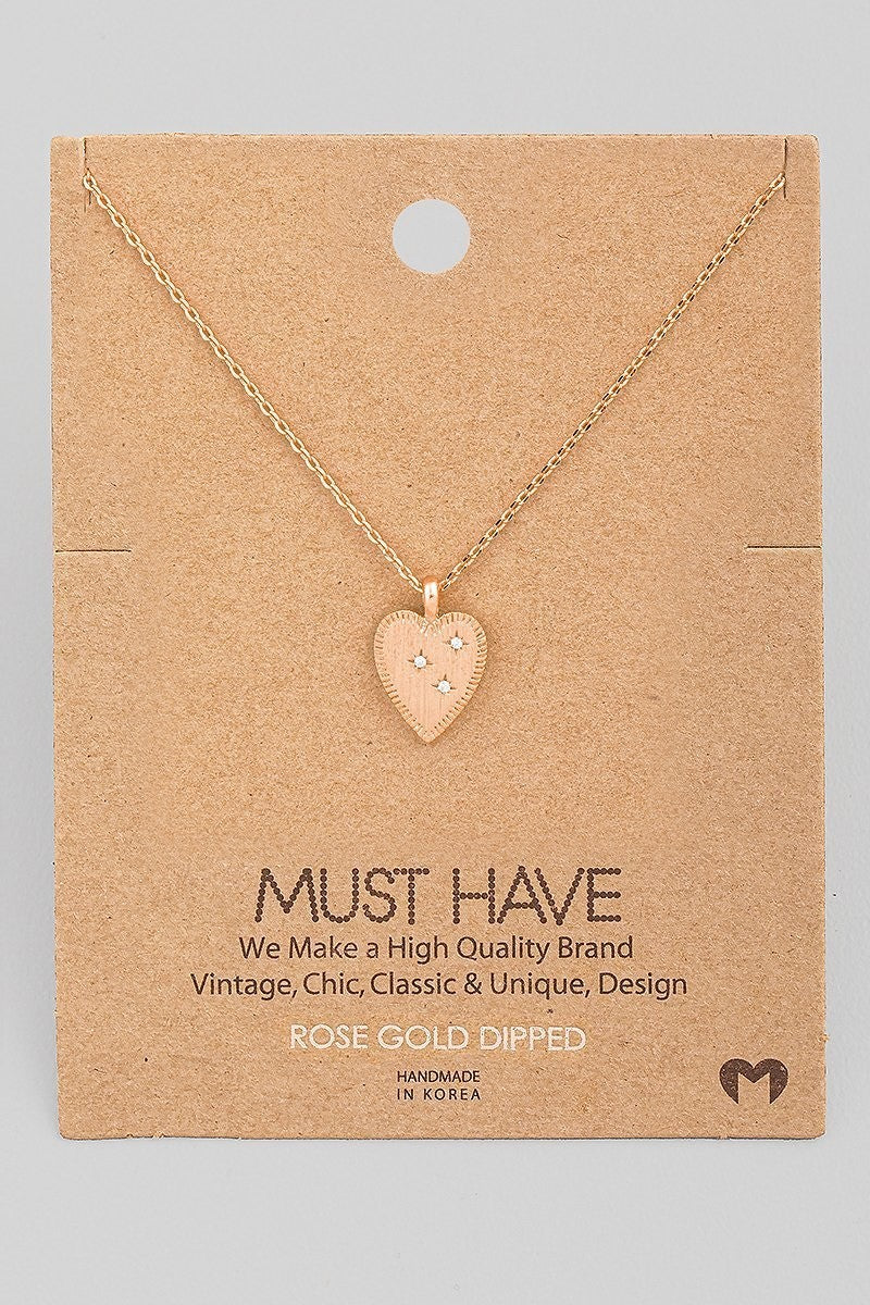 MH 3 Star Heart Rose Gold