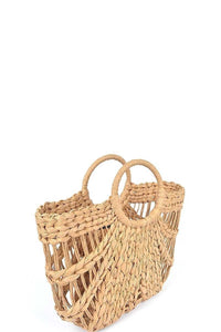 Bag018 Straw Bag Ivory