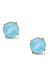 UBS029 Circle Studs Lt Blue