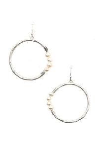 FME184 Circle Pearl Silver
