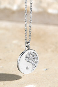 FMN119 Yin Yang Pendant Necklace Silver