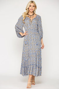 Ditsy Floral Maxi Dress Periwinkle