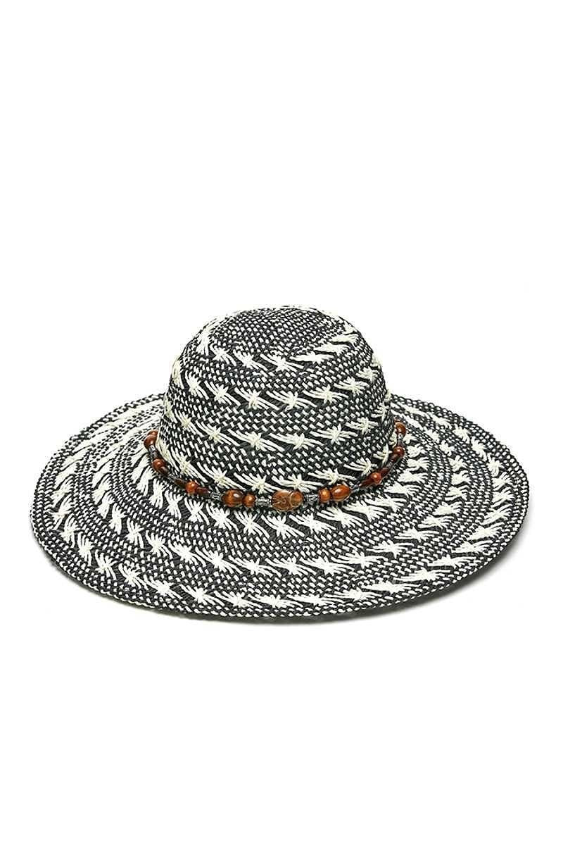 UBH025 Floppy Hat Black/White