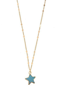 FMN062 Turquoise Star Necklace