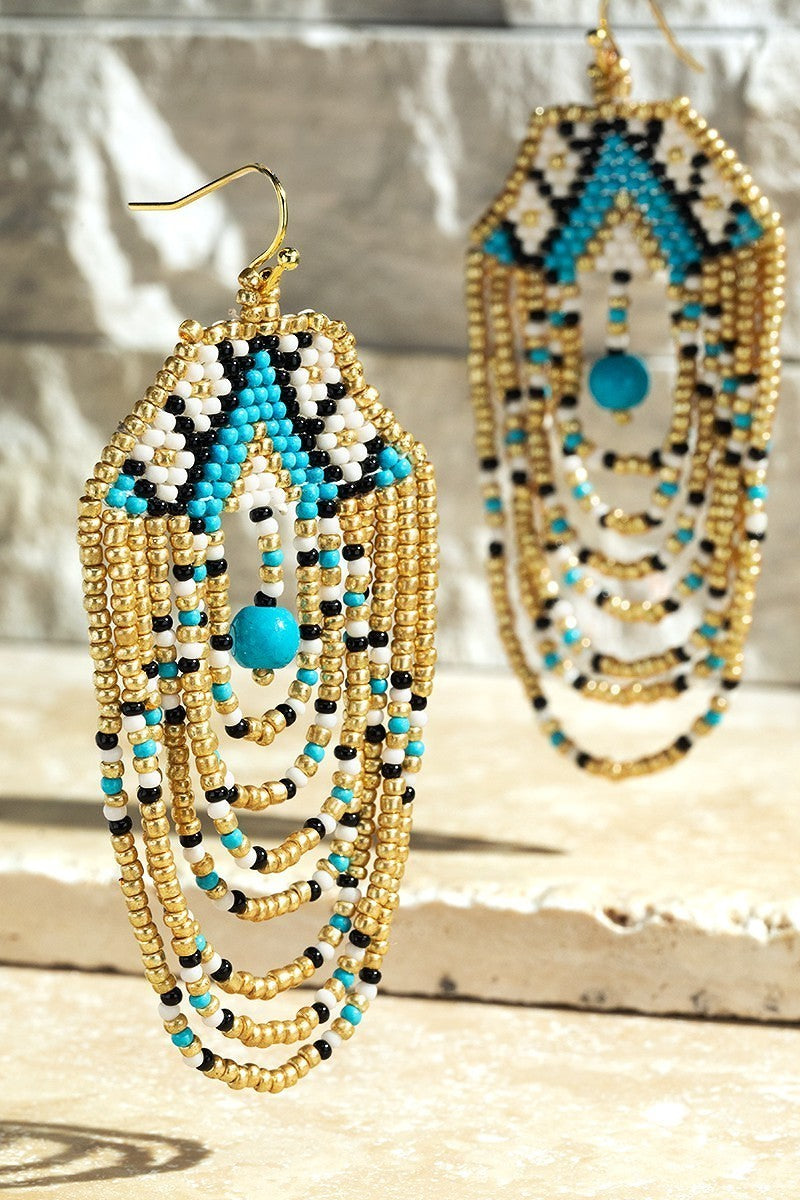 FME283 Turquoise Beaded